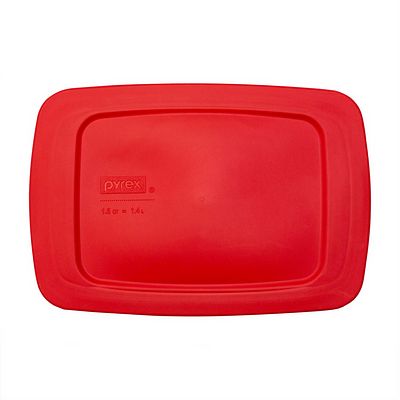 Pyrex® Red Lid for Easy Grab® 1.5-quart Rectangular Glass Loaf Pan