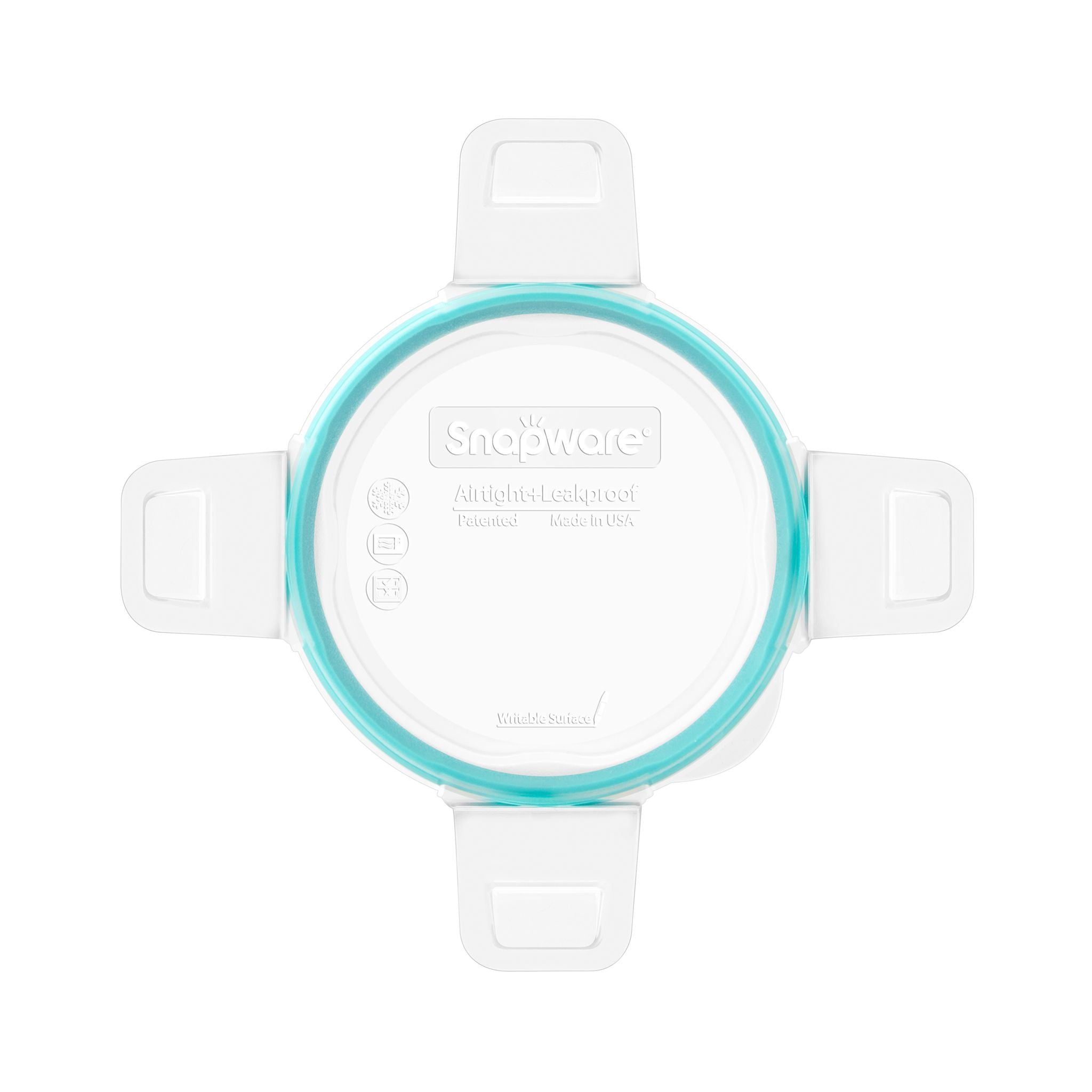 Snapware® Total Solution® Small Round Plastic Lid with Teal Seal