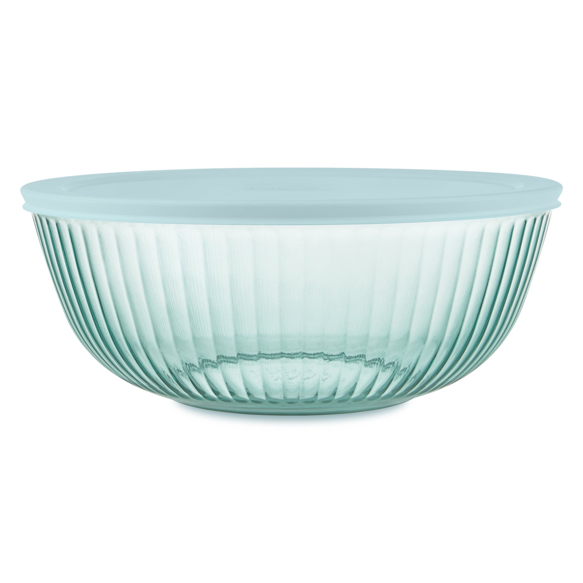 Pyrex® Colors Sculpted Tinted 4.5-quart Mixing Bowl with Lid, Aqua