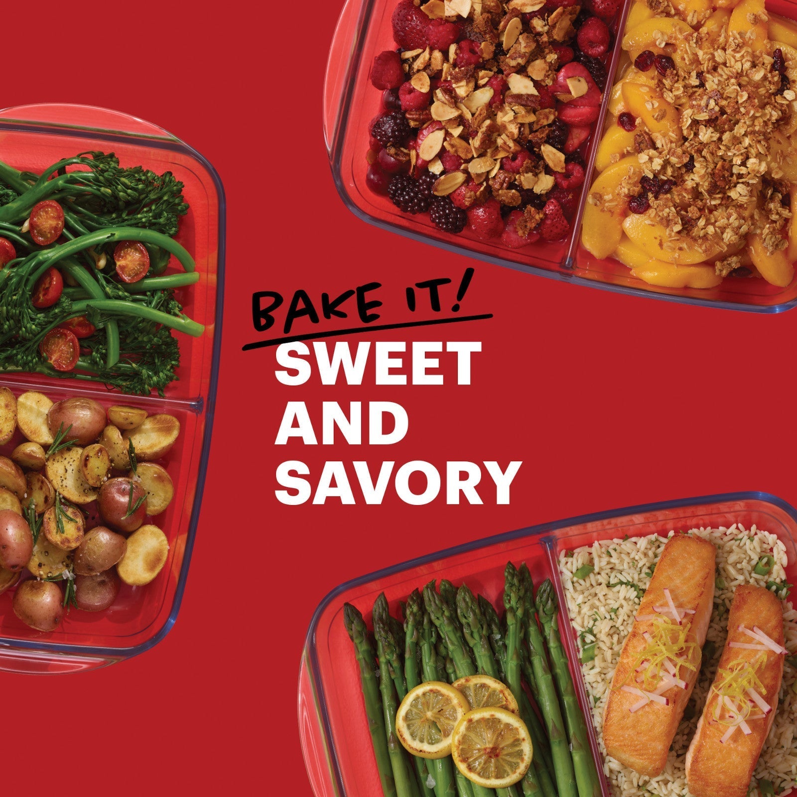 Pyrex® 8” x 12” Divided Glass Baking Dish