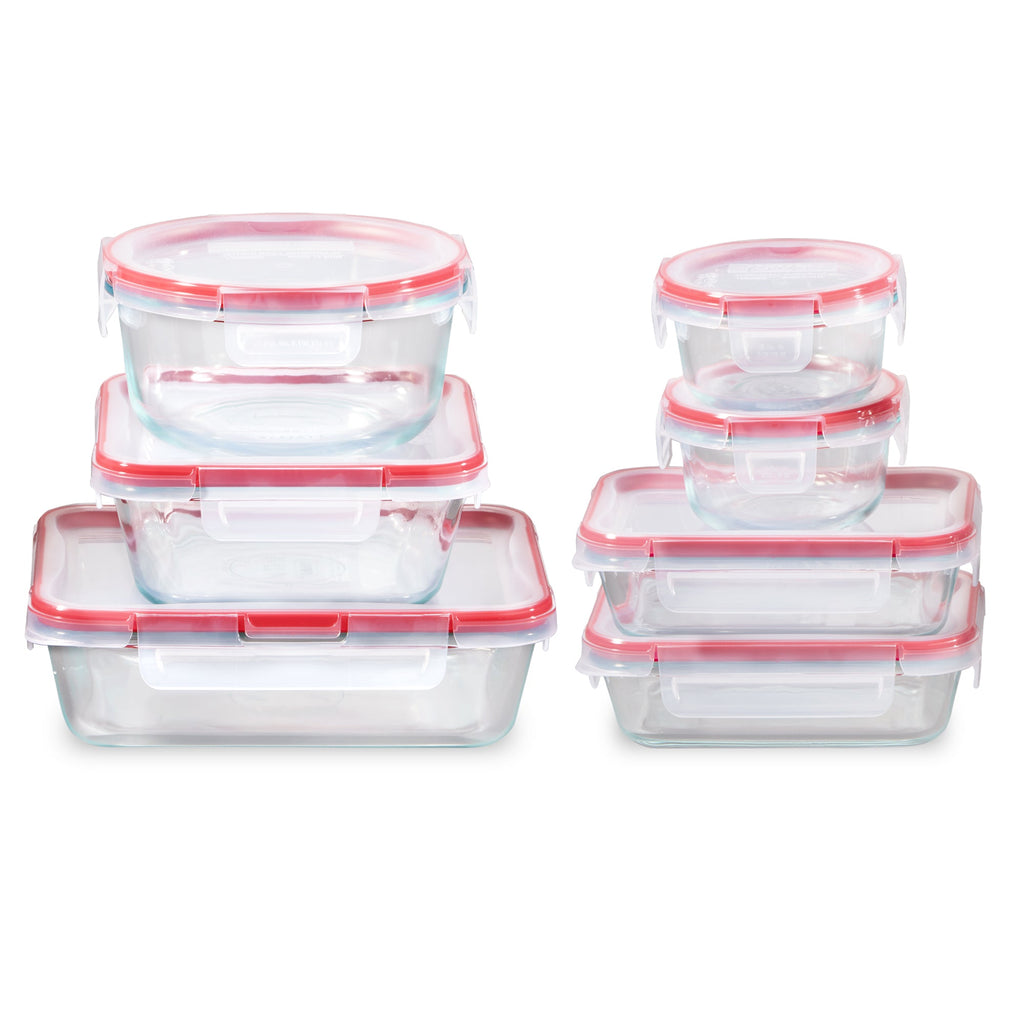 Pyrex® FreshLock™ 14-piece Glass Storage Set