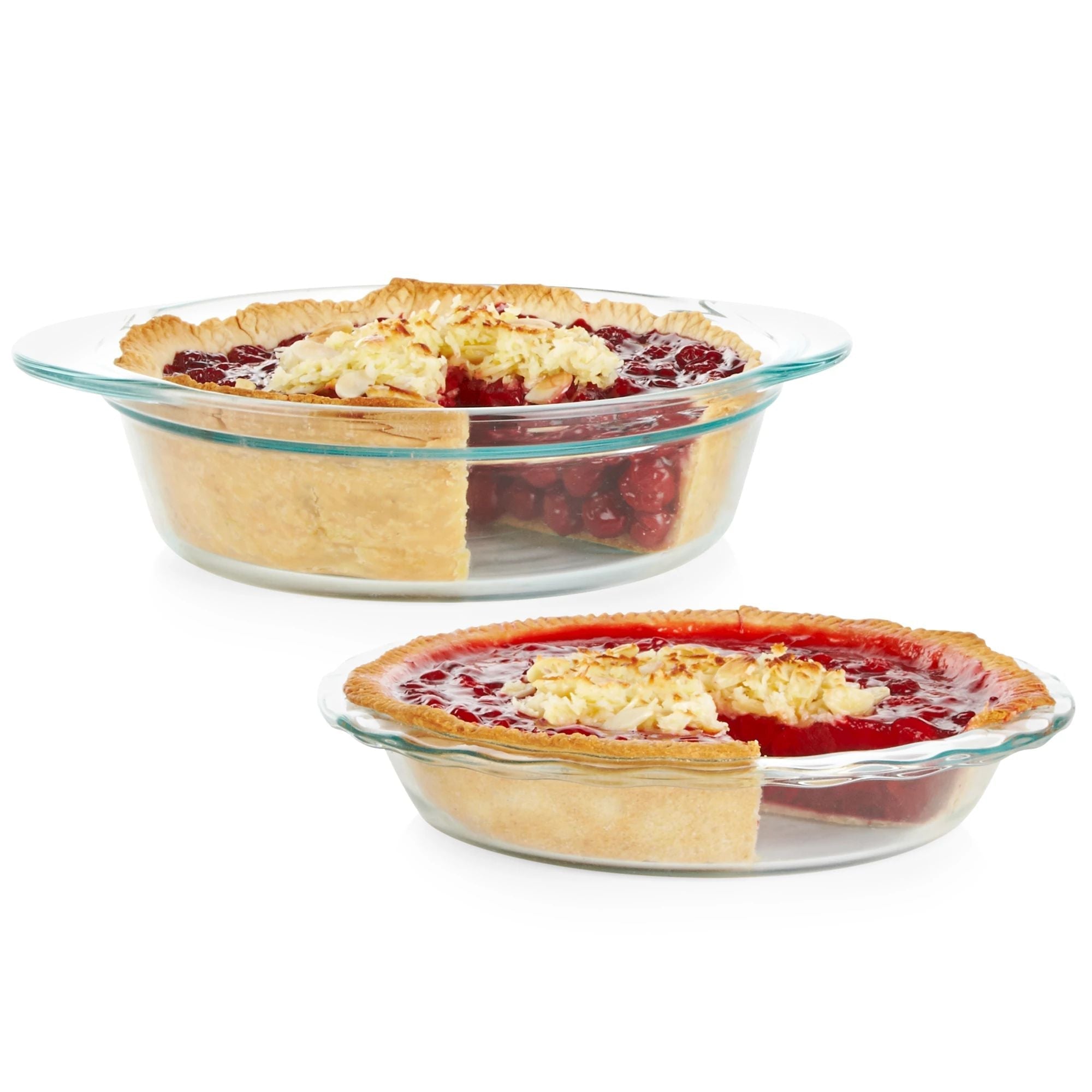 Pyrex® 2-piece Deep & Easy Grab® Glass Pie Plate Set