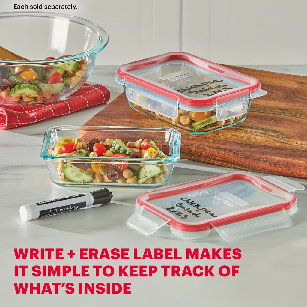 Pyrex® Freshlock™ 2-cup Rectangle Glass Storage