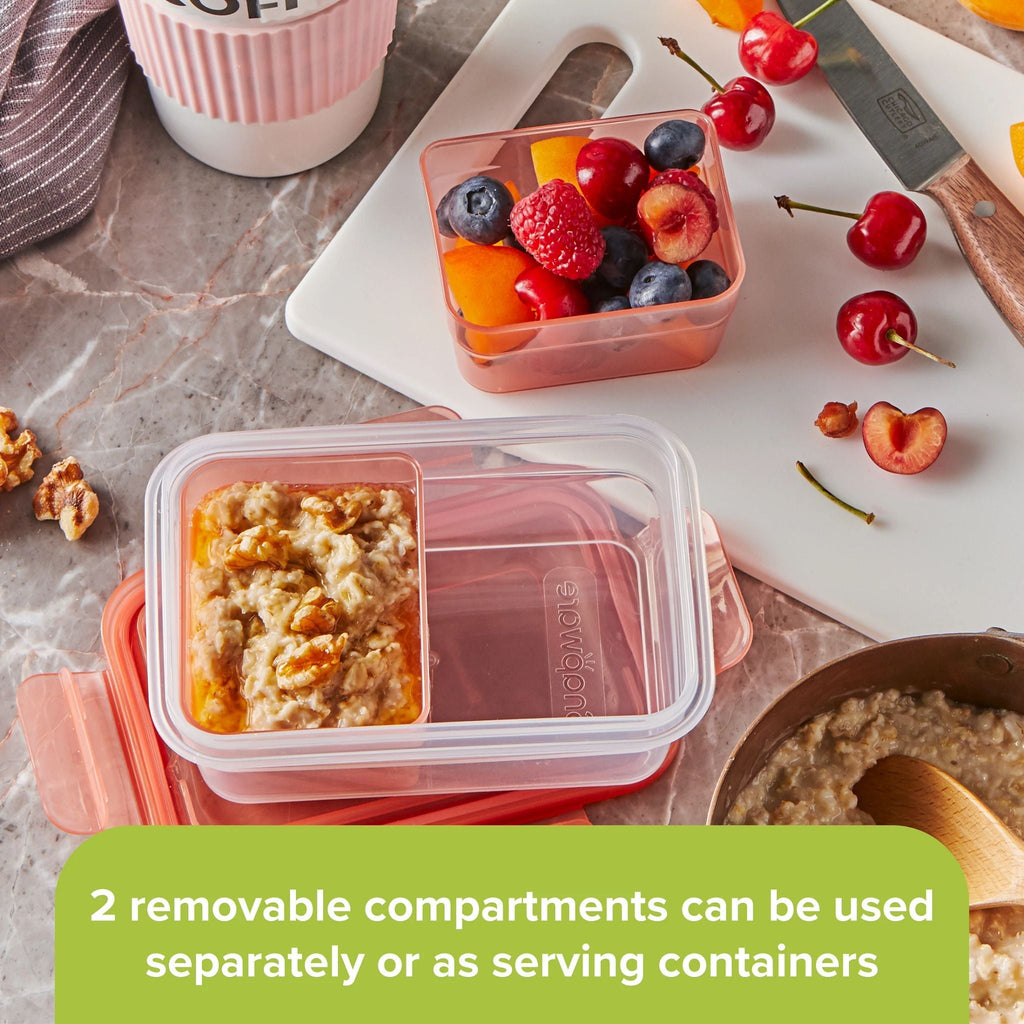 Snapware® Meal Prep Divided: 2-cup Rectangle Storage Container, 2-Section