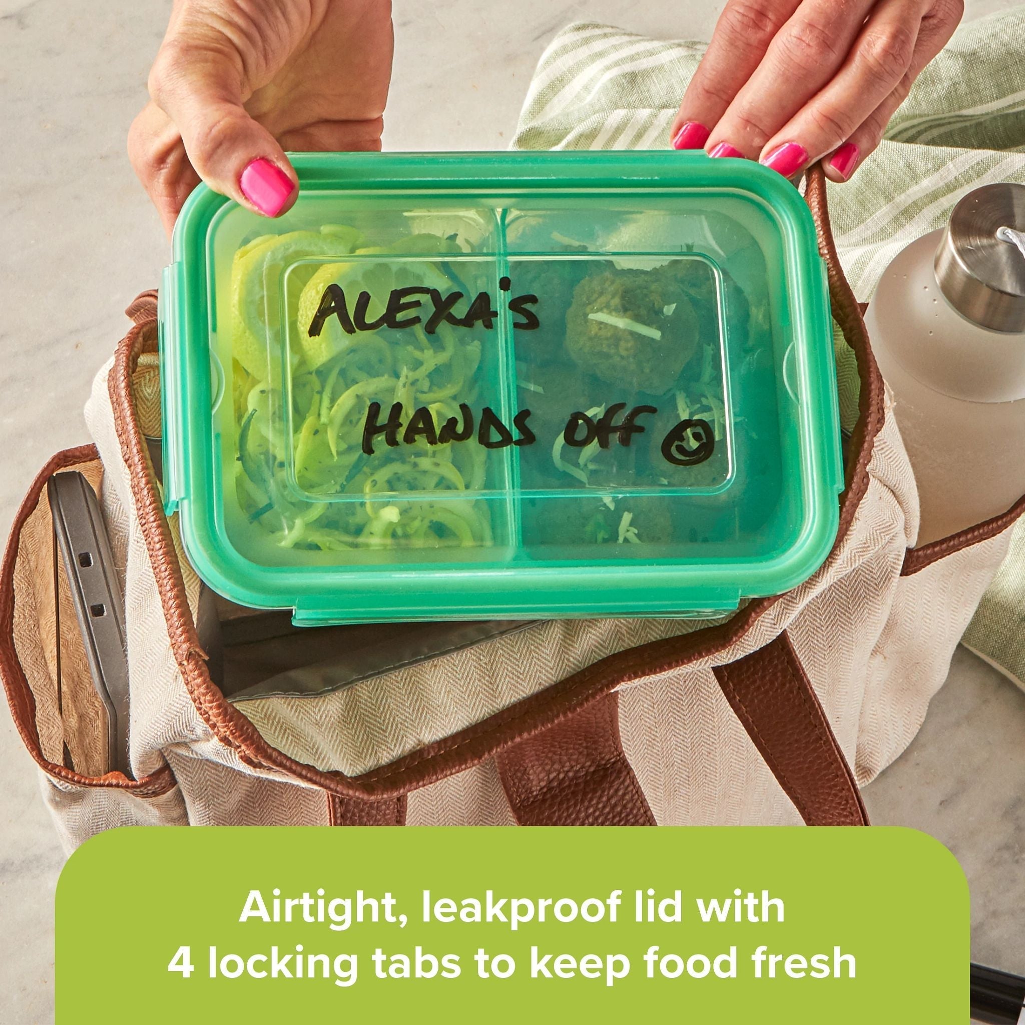 Snapware® Meal Prep Divided: 4.6-cup Rectangle Storage Container, 2-Section