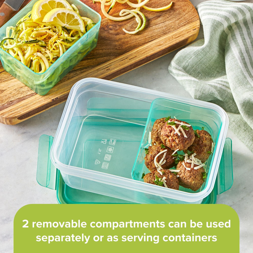 Snapware® Meal Prep Divided: 4.6-cup Rectangle Storage Container, 2-Section
