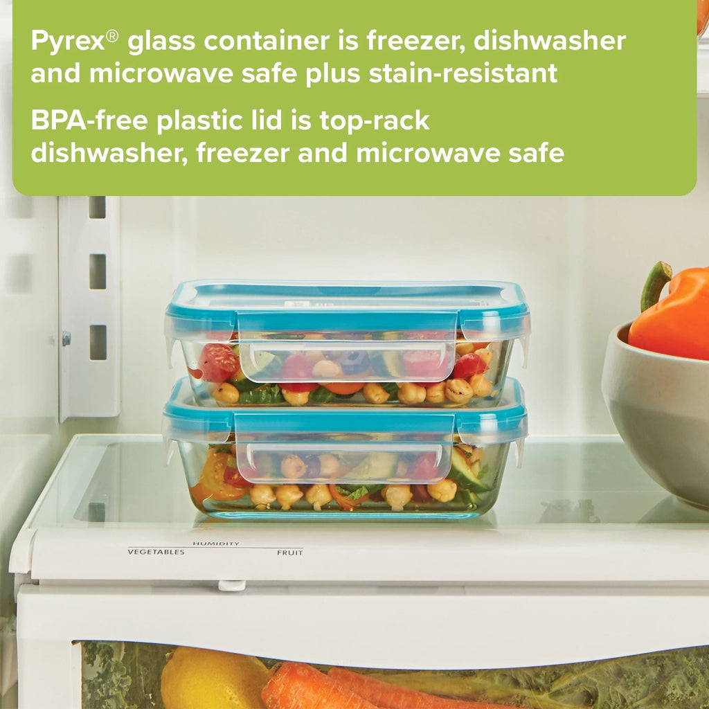 Snapware® Total Solution® Pyrex® 4-piece Glass Storage Set with Plastic Lids