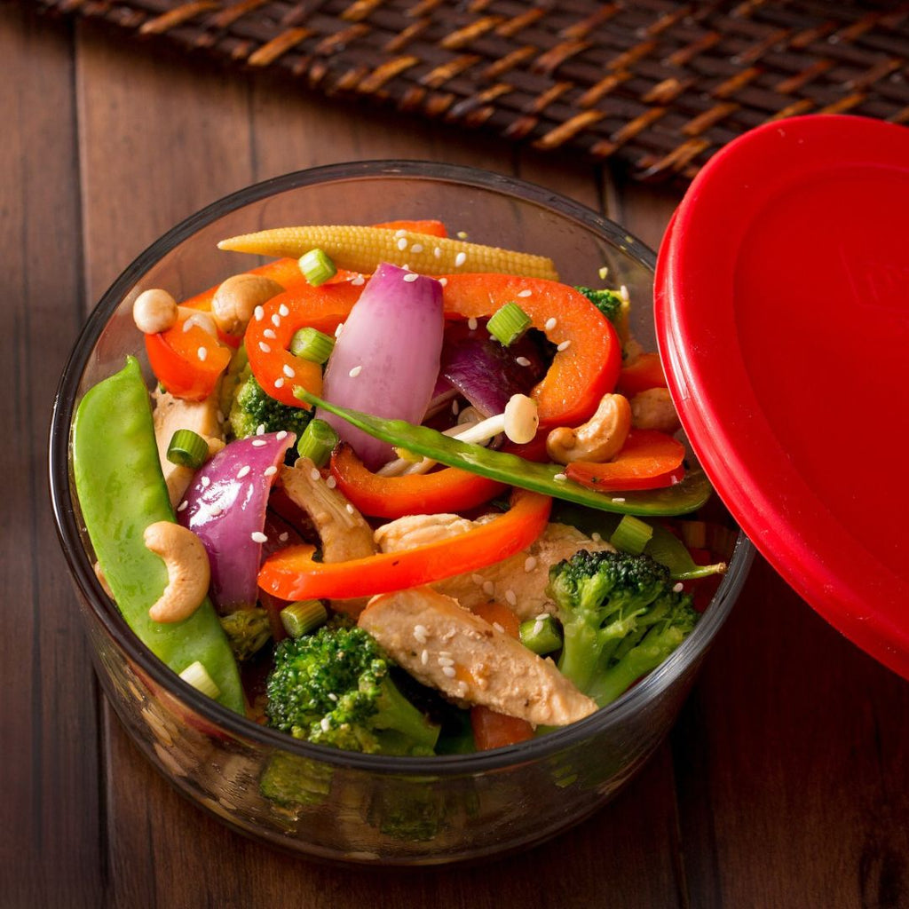 Pyrex® Simply Store® 2-cup Glass Food Storage Container with Red Lid