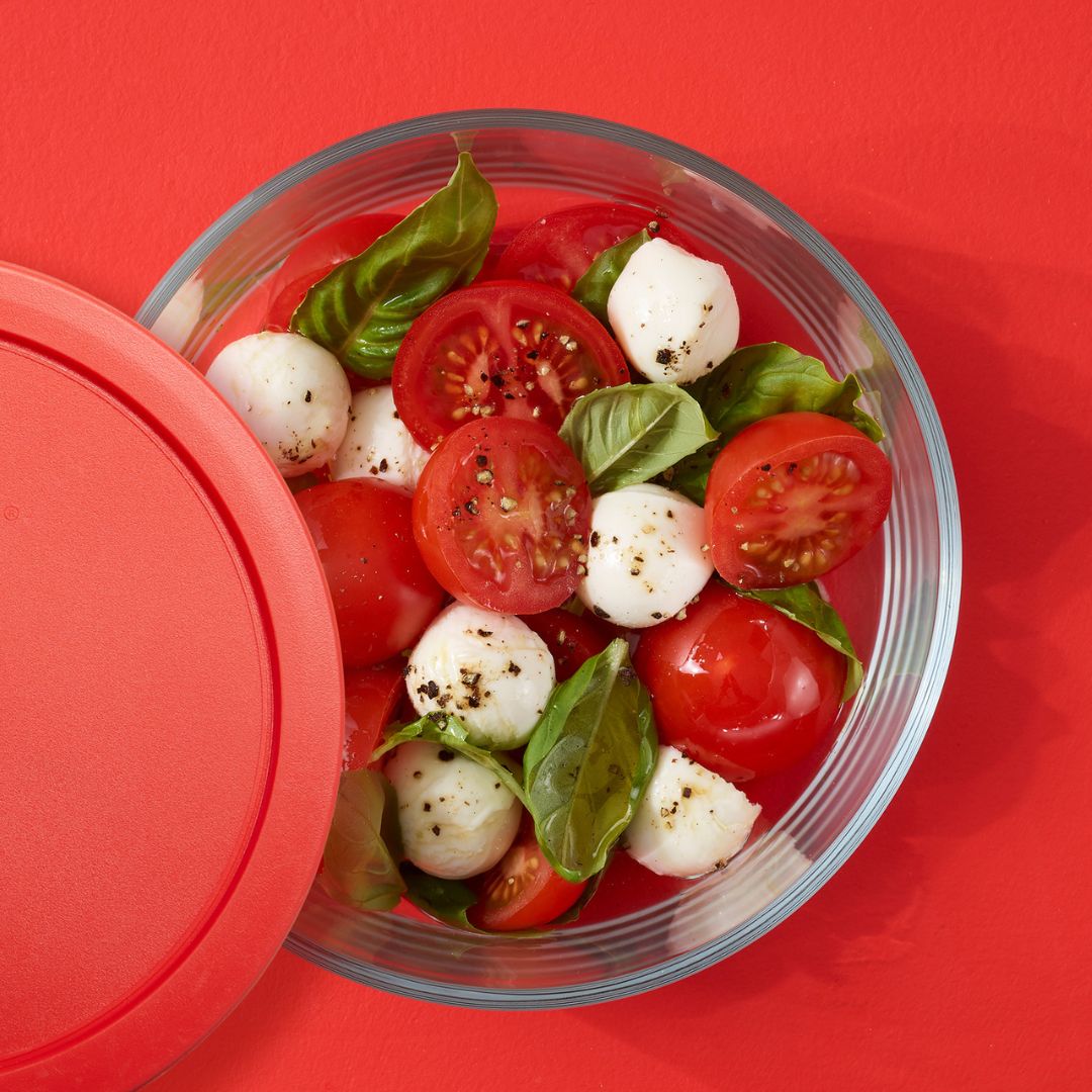 Pyrex® Simply Store® 4-cup Glass Food Storage Container with Red Lid