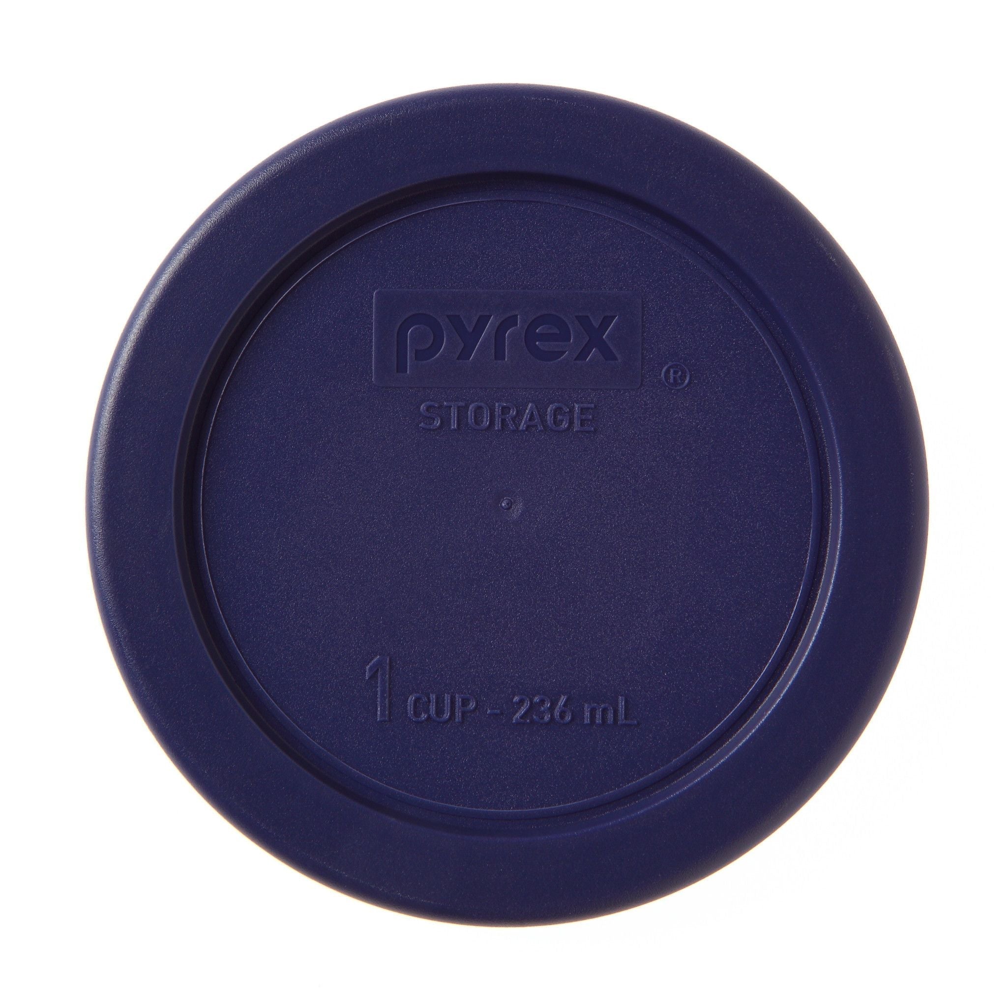 Pyrex® Blue Lid for 1-cup Round Glass Food Storage Container
