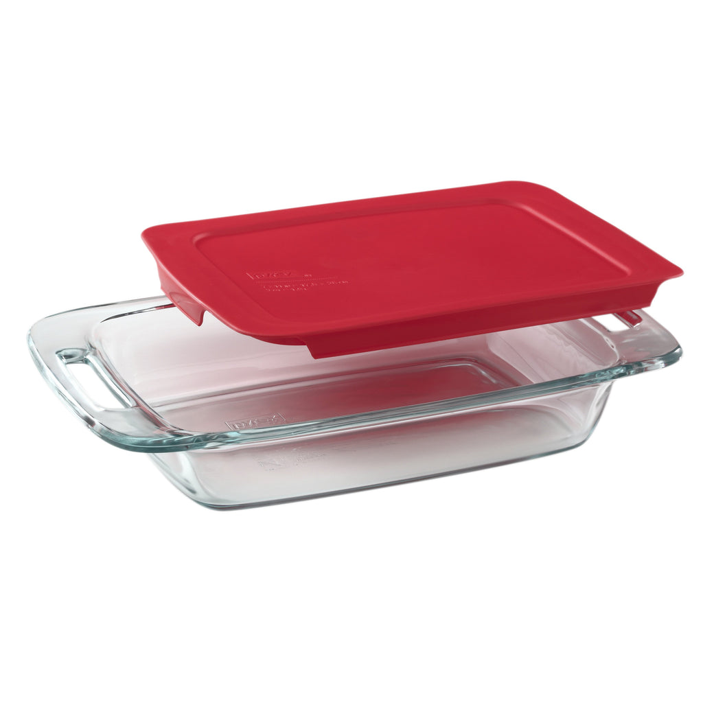 Pyrex® Easy Grab® 2-quart Glass Baking Dish with Red Lid