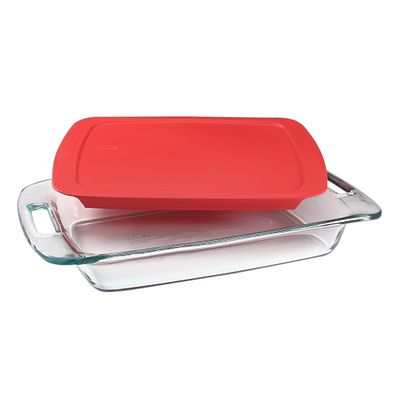 Pyrex® Easy Grab® 3-quart Glass Baking Dish with Red Lid