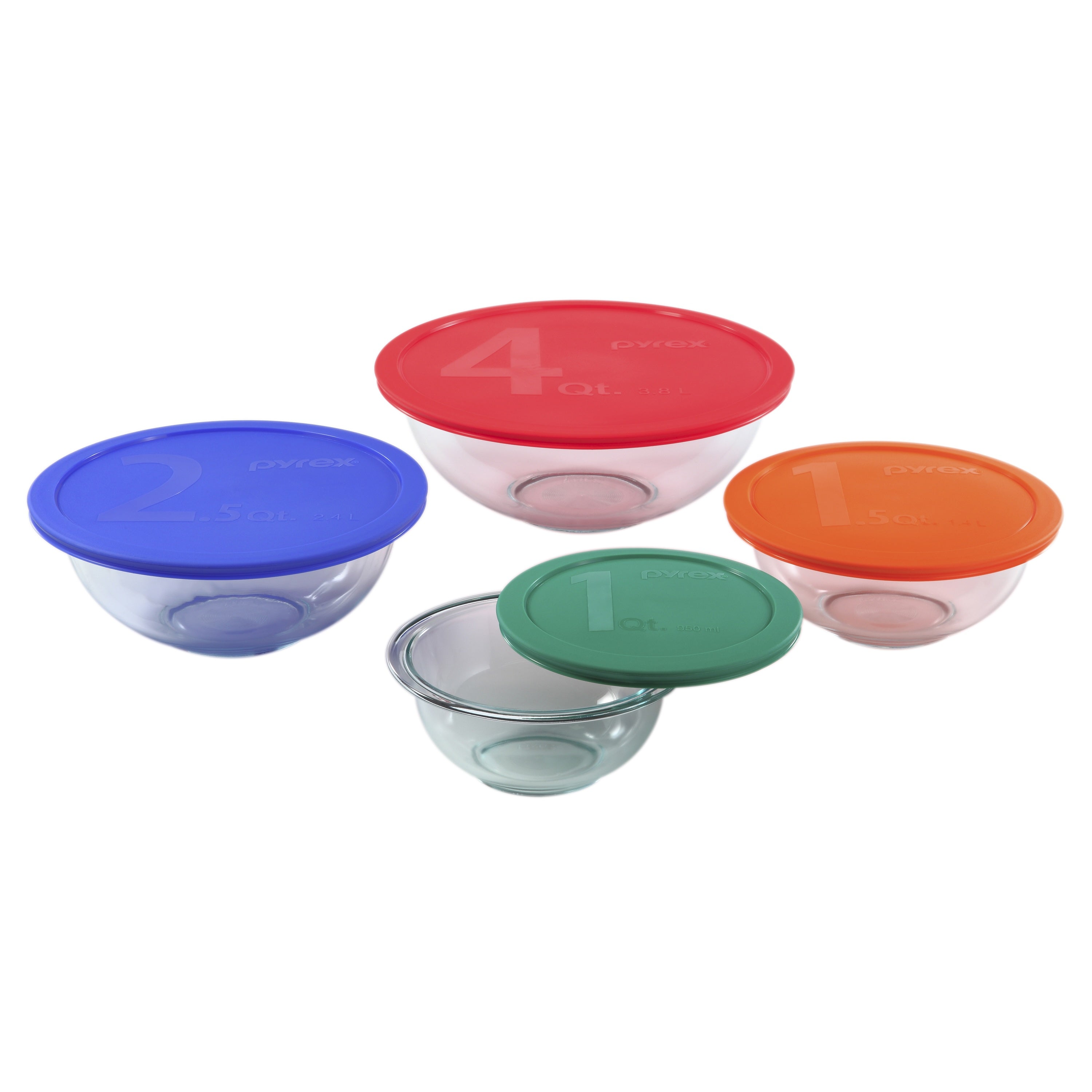 Pyrex® 8-piece Mixing Bowl Set with Assorted Lids